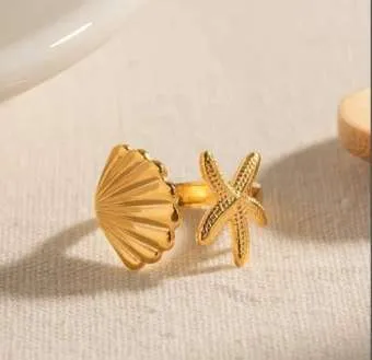 Starfish Adjustable Ring