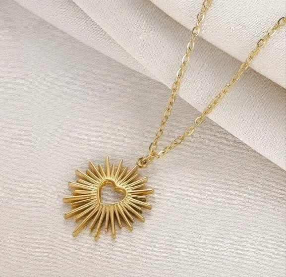 Sun Heart Necklace